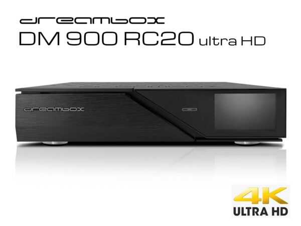 Dreambox DM900 RC20 UHD 4K 1x Dual DVB-C/T2 Tuner 2 TB HDD E2 Linux PVR Receiver