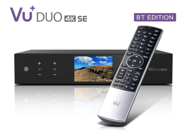 VU+ Duo 4K SE BT 1x DVB-C FBC / 1x DVB-T2 Dual Tuner 5 TB HDD Linux Receiver UHD 2160p
